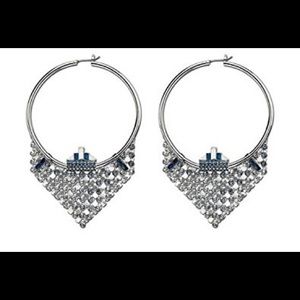 Swarovski  earrings with blue stone